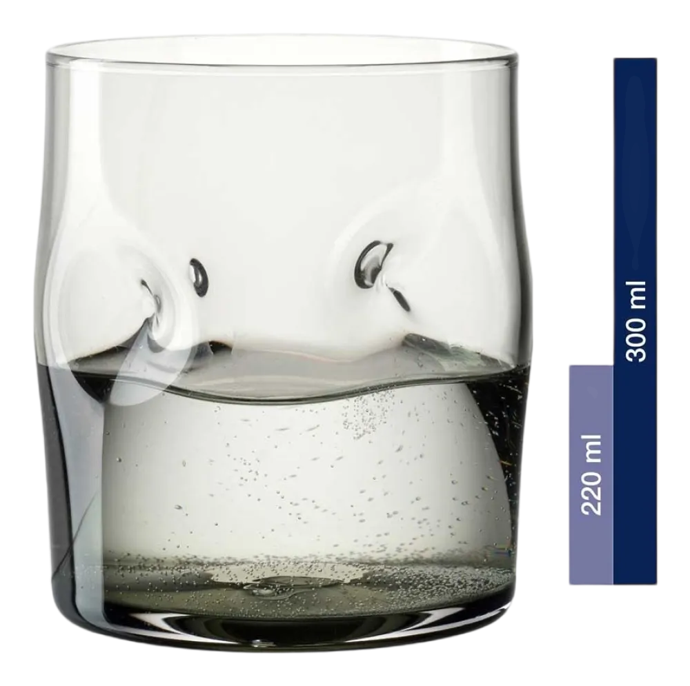 Leonardo Waterglas Vesuvio Grijs 300 ml (Set van 4) Hot