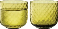 Waterglas L.S.A. Dapple Woodland Green 300 ml (set van 2)