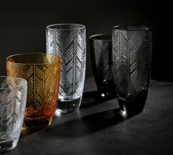 Waterglas Missoni Zig Zag Amber 350 ml (Set van 6)