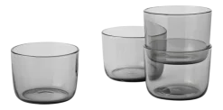 Waterglas Muuto Corky Low Grey 200 ml (Set van 4)