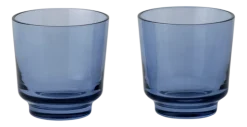 Waterglas Muuto Raise Dark Blue 200 ml (Set van 2)