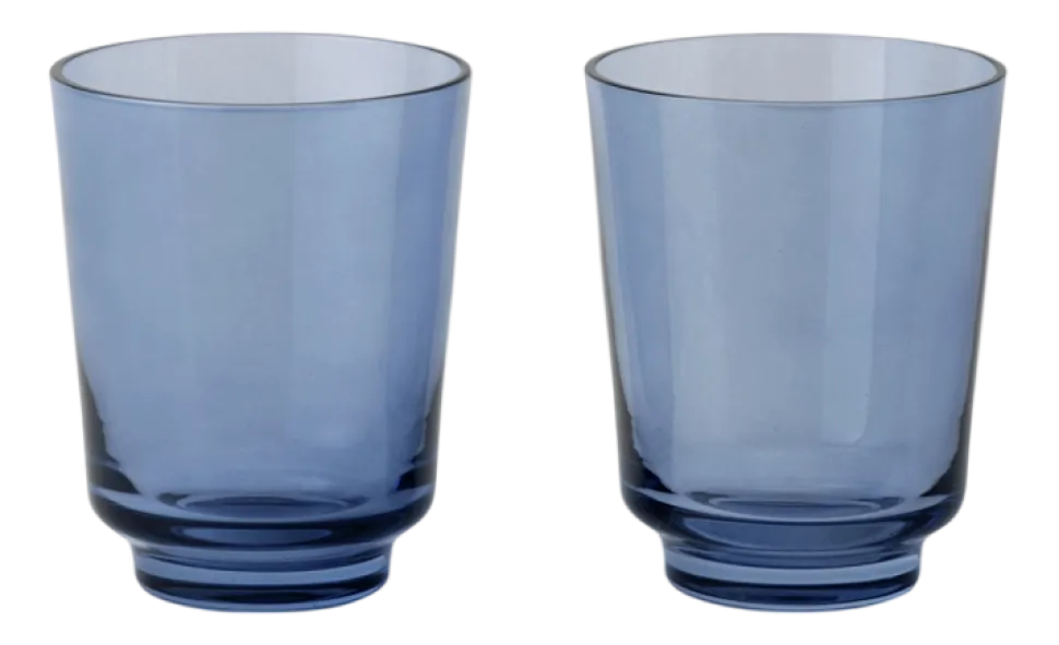 Waterglas Muuto Raise Dark Blue 300 ml (Set van 2)