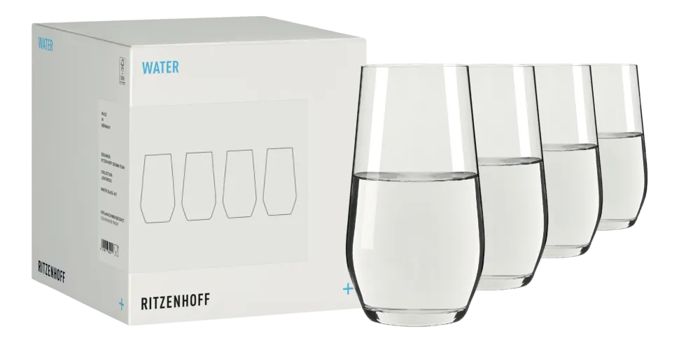 Waterglas Ritzenhoff Lichtweiss Lilly 390 ml (Set van 4)