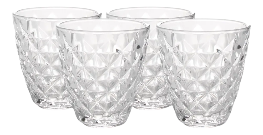 Salt & Pepper Waterglas Prisma 220 ml (Set van 4) New