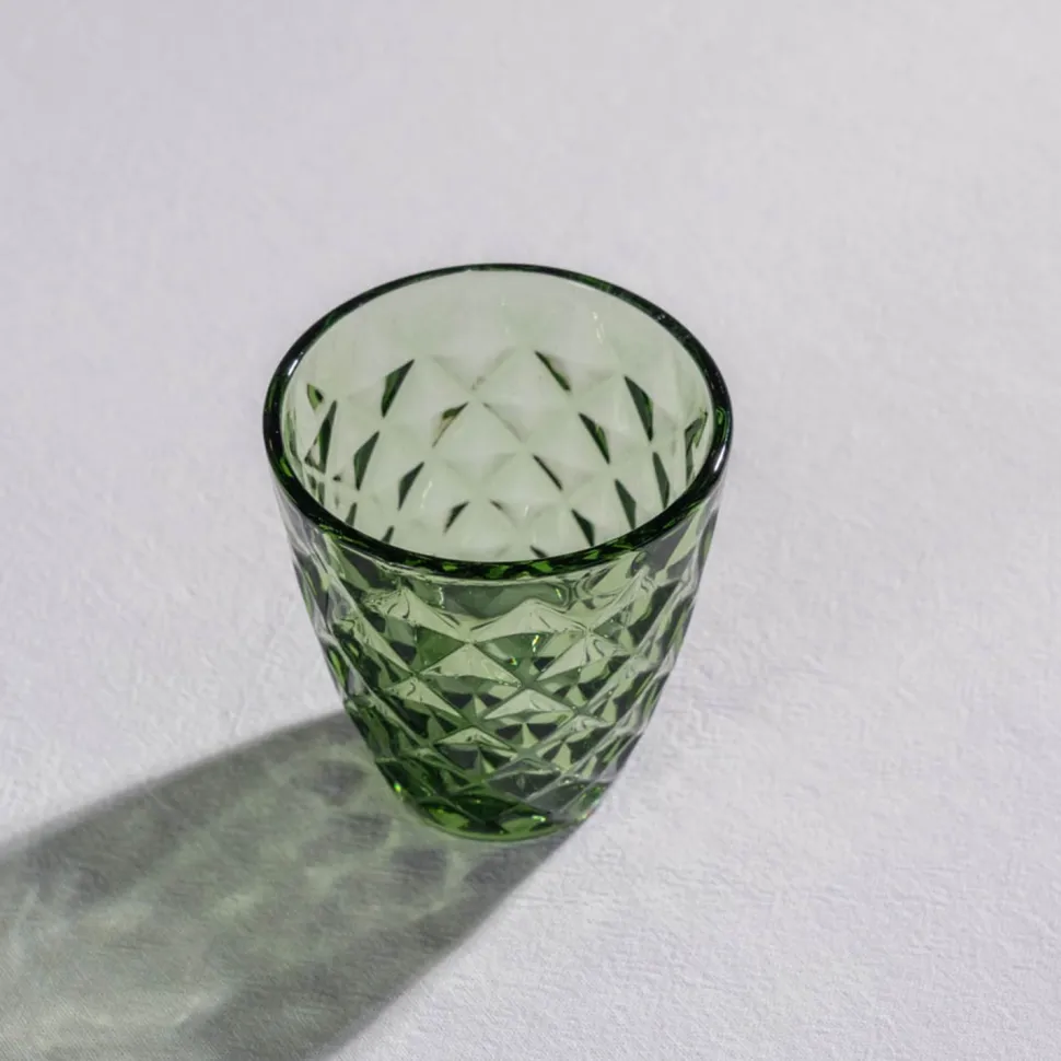 Waterglas Salt & Pepper Prisma Groen 220 ml (Set van 4)