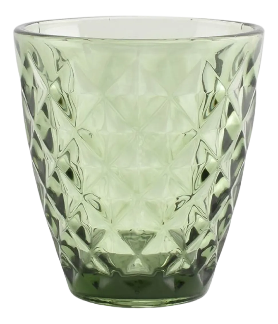 Waterglas Salt & Pepper Prisma Groen 220 ml (Set van 4)