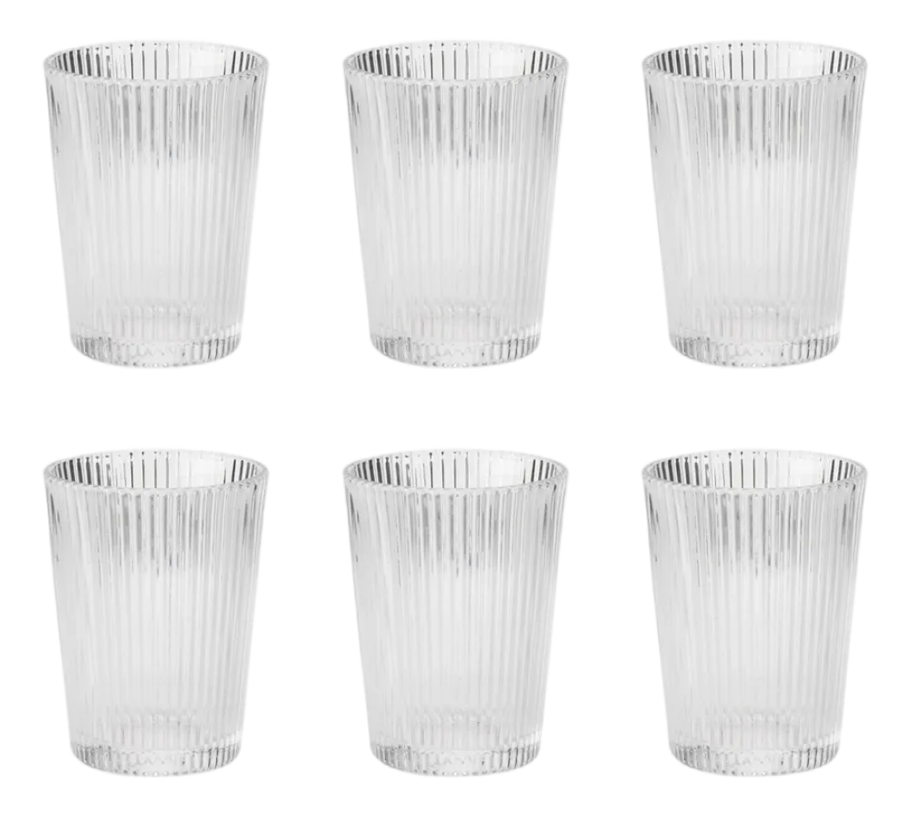 Stelton Waterglas Pilastro Clear 150 ml (Set van 6) Outlet