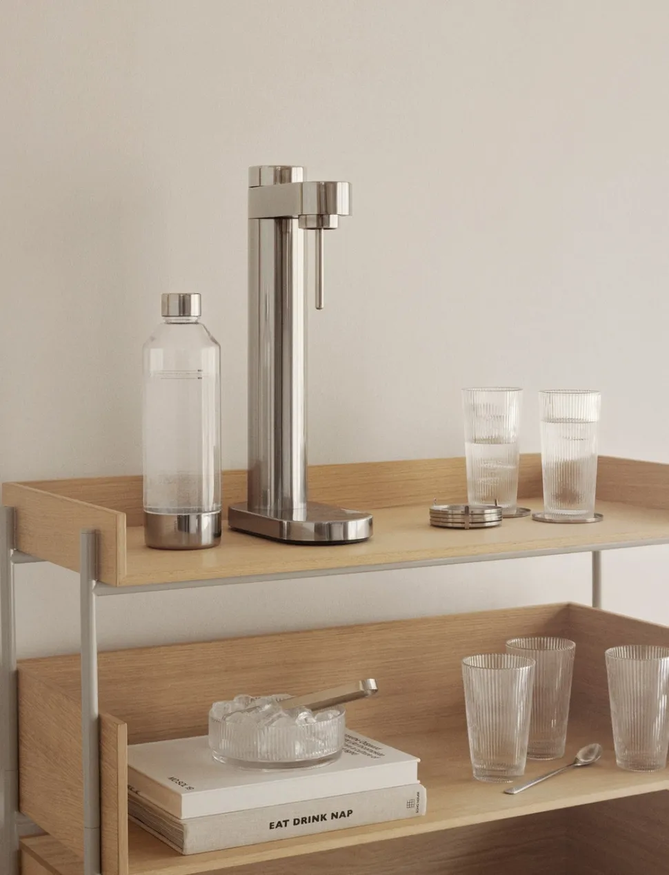 Waterglas Stelton Pilastro Clear 350 ml (Set van 4)
