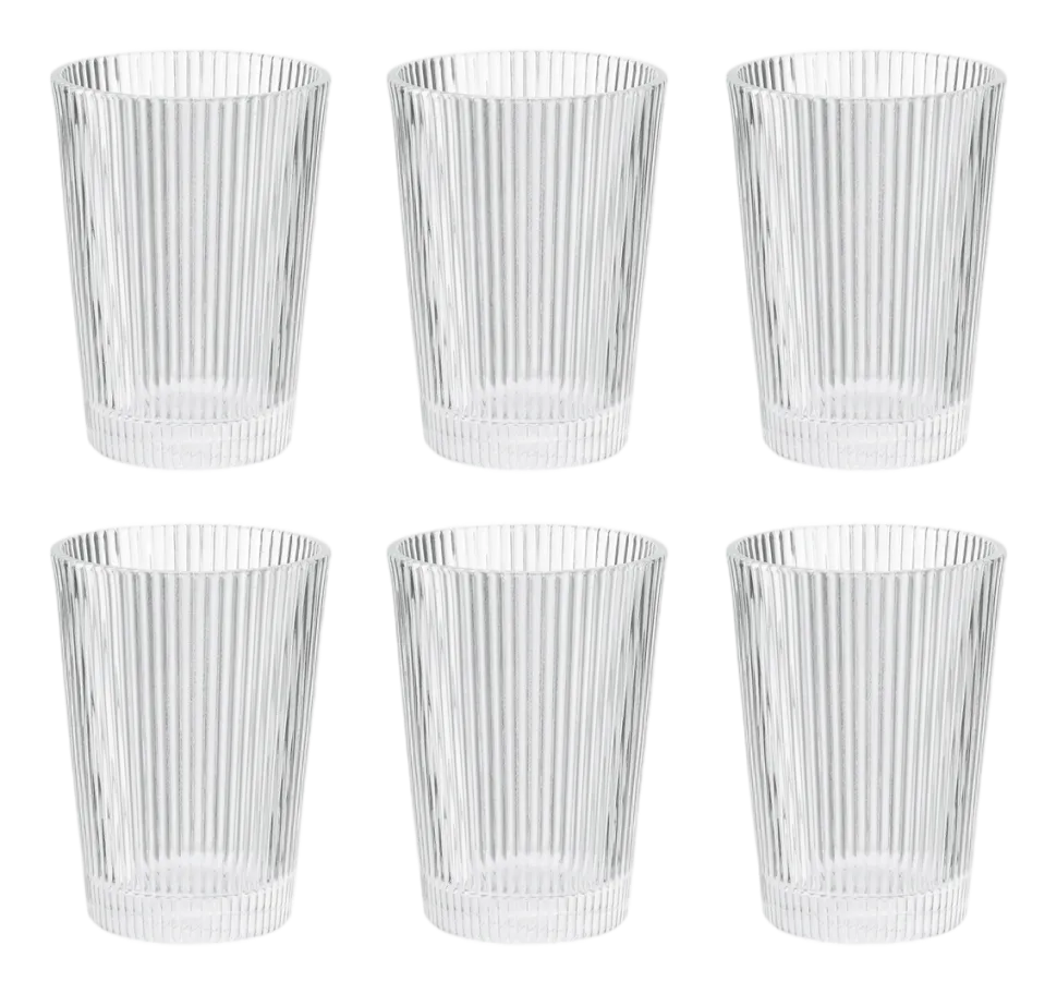 Waterglas Stelton Pilastro Clear 240 ml (Set van 6)