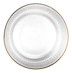 Waterglas vtwonen with Gold Rim Clear 340 ml (Set van 4)