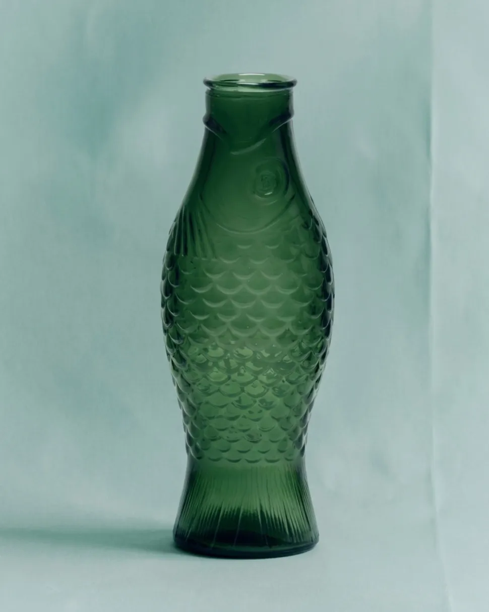 Waterkan Serax Fish & Fish glassware by Paola Navone Dark Green 850 ml