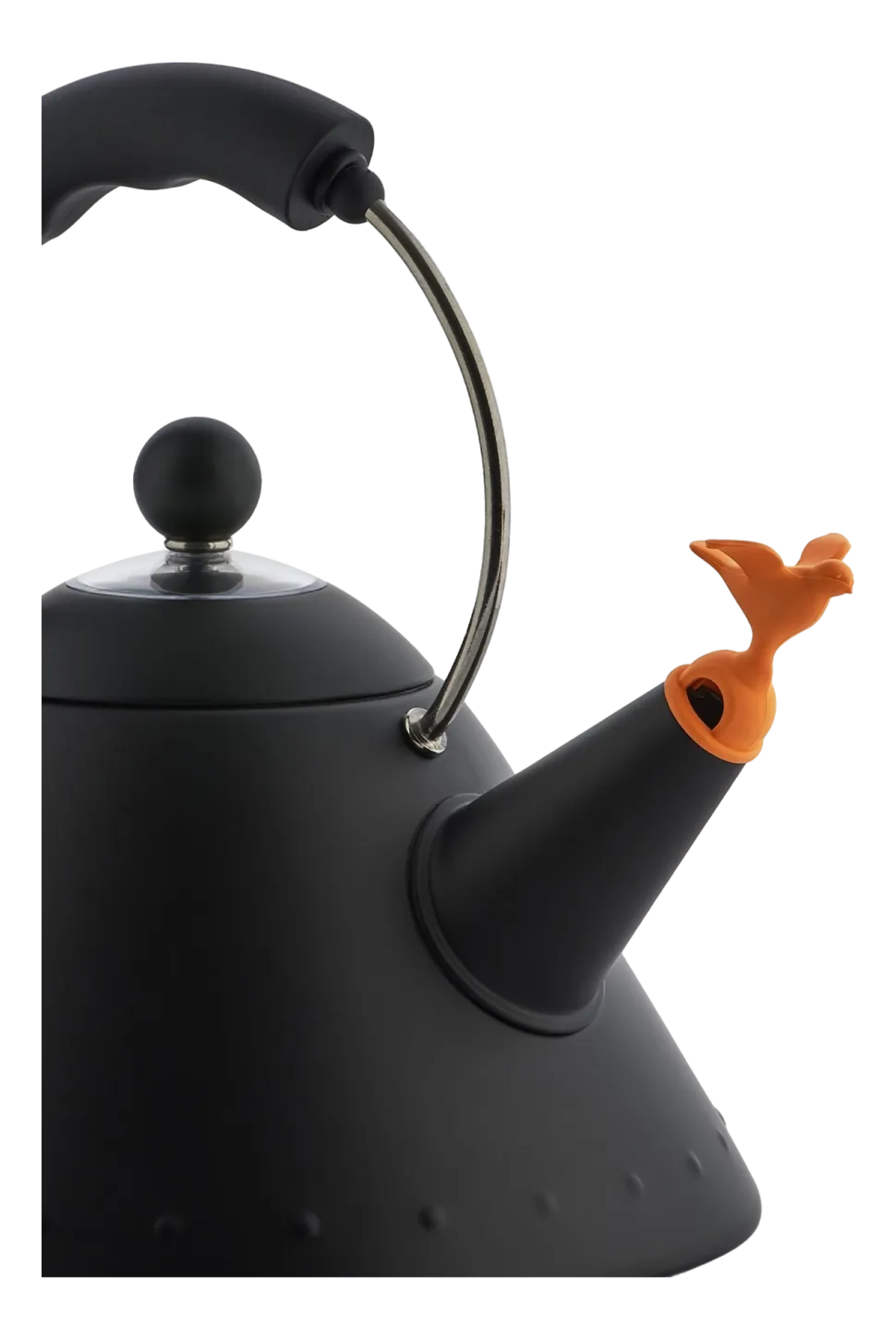 Waterkoker Alessi Kettle Bird Shaped Whistle Black 2.0L