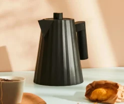 Alessi Waterkoker Plisse Black 1 L New