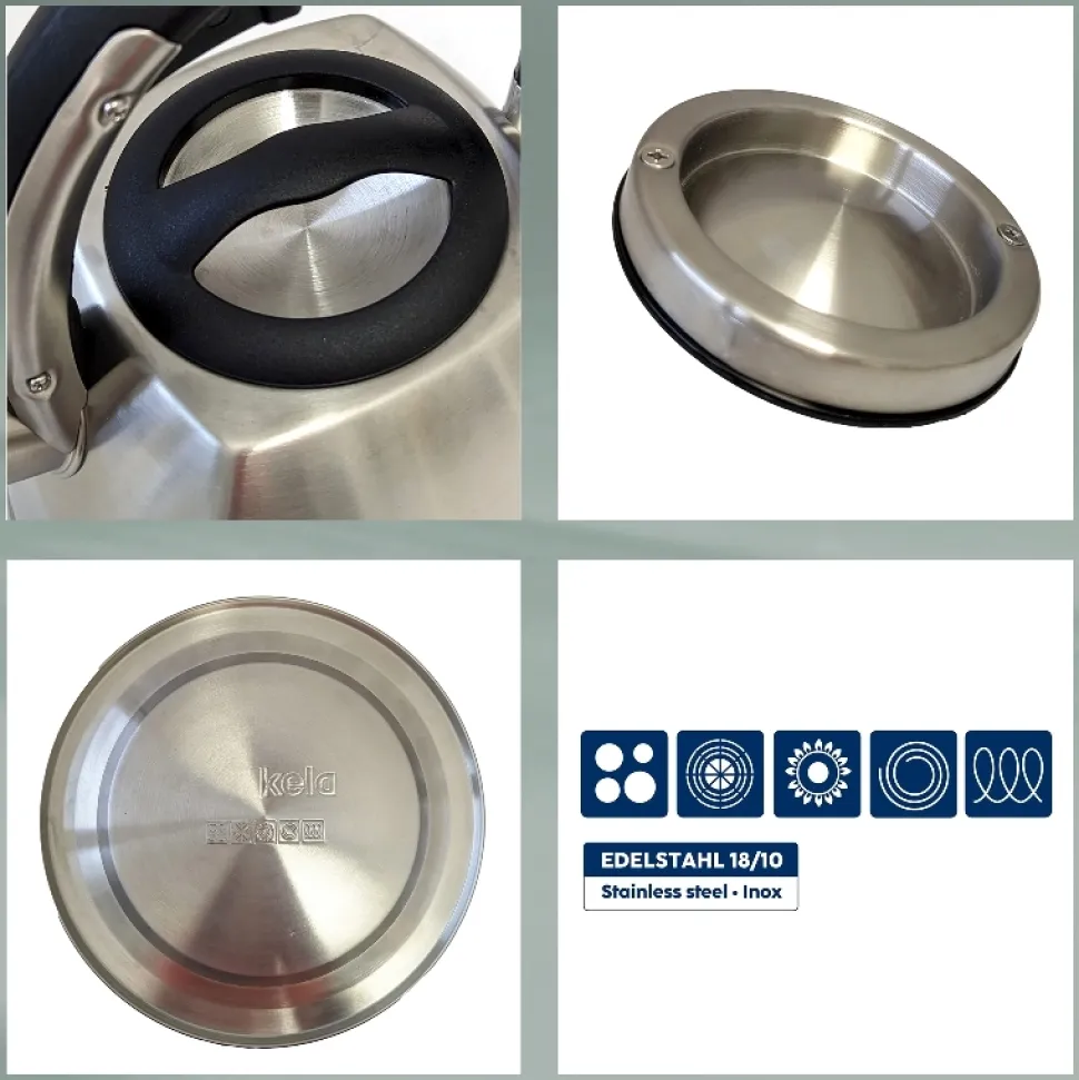 Waterkoker Kela Vitus Zilver 2,4 L