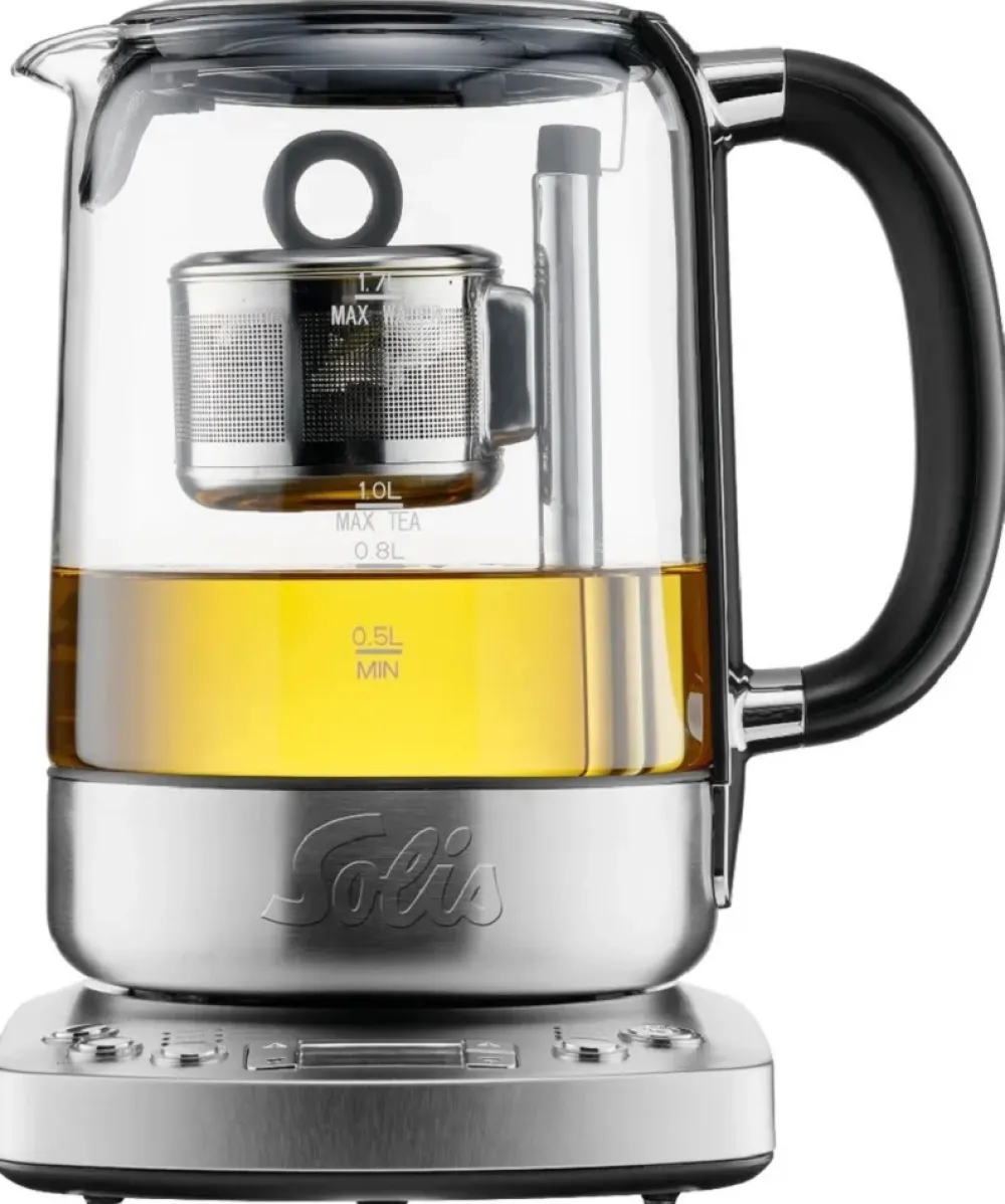 Solis Waterkoker Tea Kettle Automatic 5518 Zilver Sale