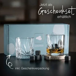 Whiskyglas Met Koelstenen Leonardo DOF Capri 330 ml (Set van 2)