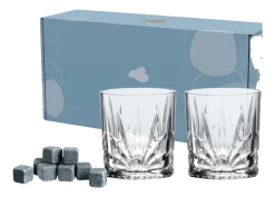 Whiskyglas Met Koelstenen Leonardo DOF Capri 330 ml (Set van 2)