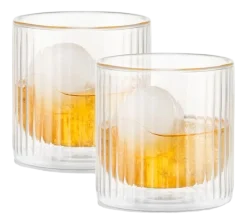 Whiskyset Bodum Douro Bar Met IJsbalvorm en Whiskeyglazen Zwart 300 ml (3-Delig)