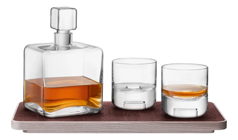 Whiskyset L.S.A. Cask met Dienblad 1240 ml (3-delig)