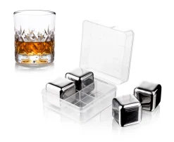Vacuvin Whisky Stenen Vacu Vin (4-delig)