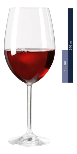 Wijnglas Leonardo Daily Bordeaux 640 ml (Set van 6)