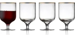 Wijnglas Lyngby Glas Palermo Gold 300 ml (4-delig)