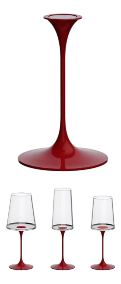 Trebonn Wijnglas Steel SplitGlass Rood