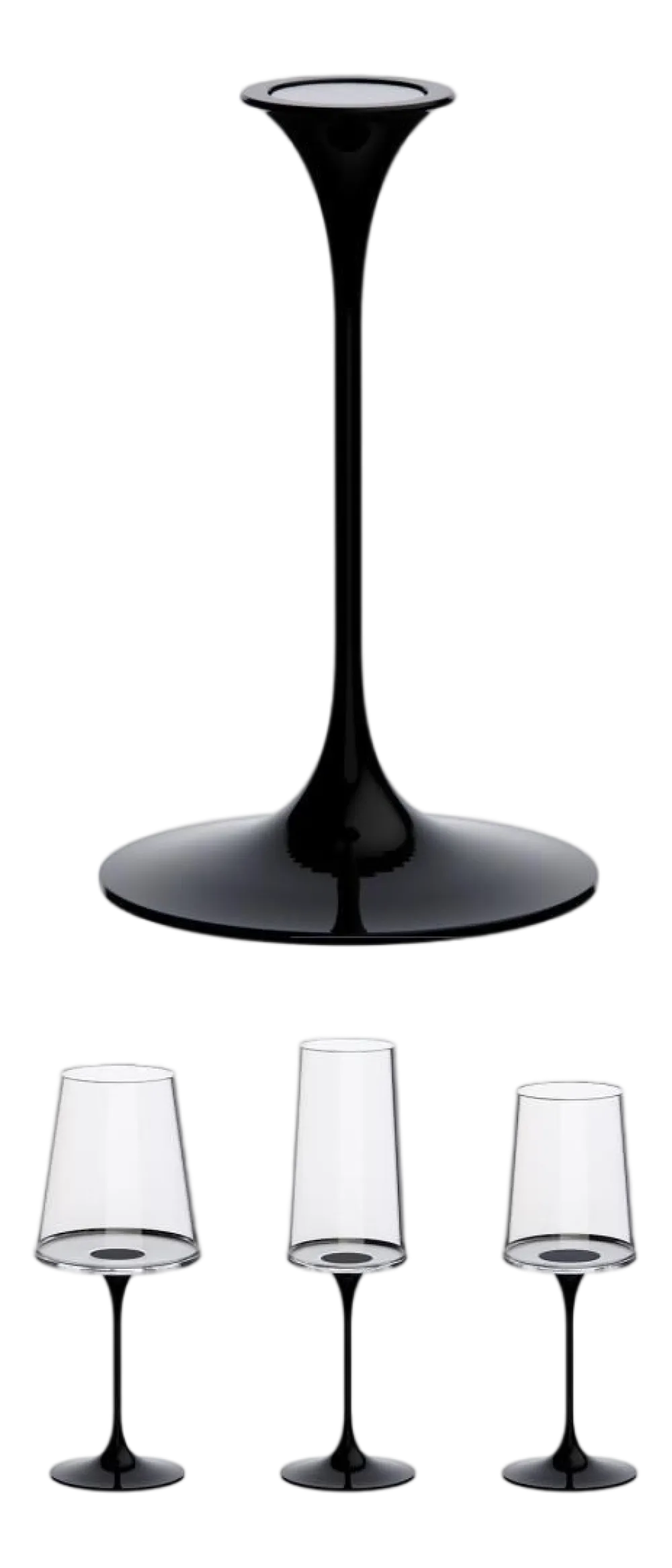 Trebonn Wijnglas Steel SplitGlass Zwart New