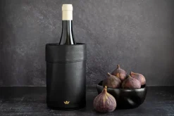 Dutchdeluxes Wijnkoeler Leather Classic Zwart