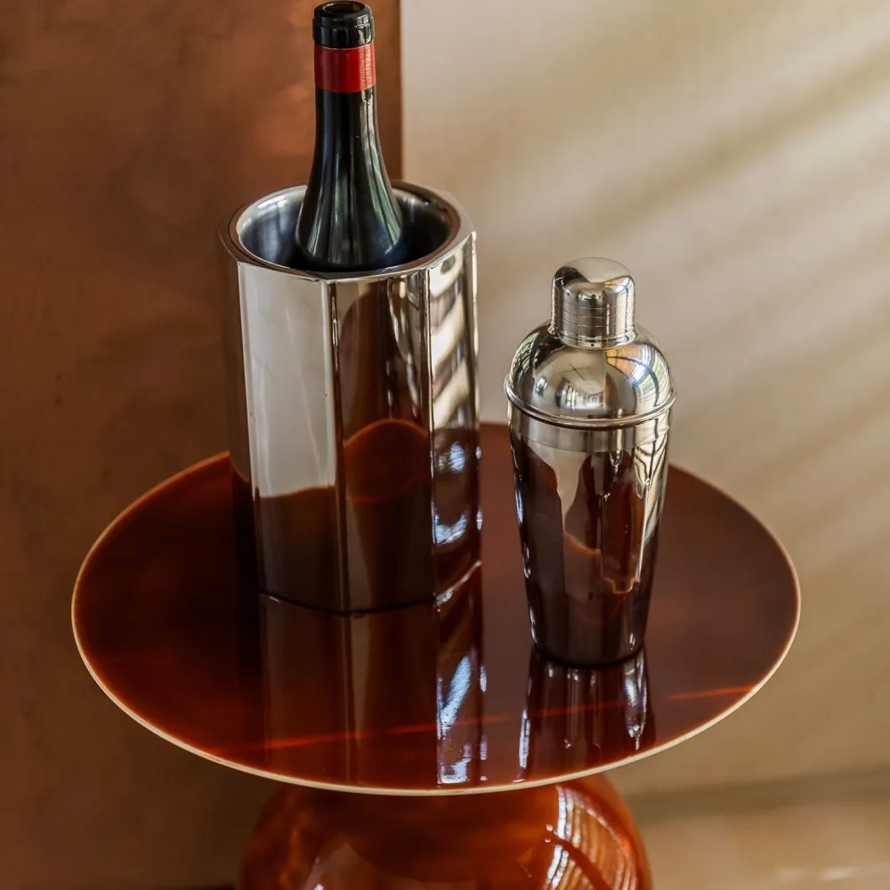 Salt & Pepper Wijnkoeler Nox Silver 13 x 20 cm Discount