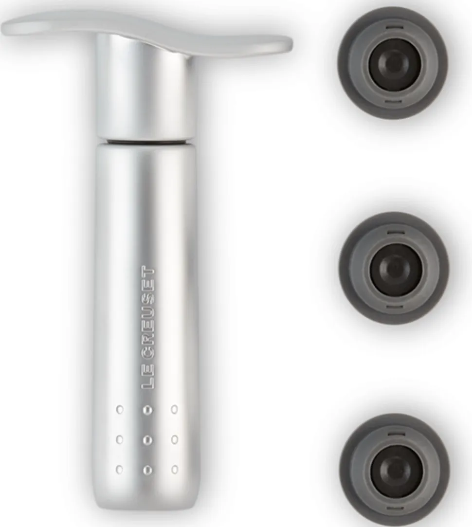 Wijnpomp Le Creuset WA-137 + 3 Stoppen Inox