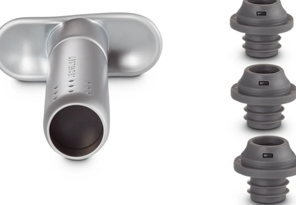 Wijnpomp Le Creuset WA-137 + 3 Stoppen Inox