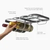 Joseph Joseph Wijnrek Cradle Under-Shelf Folding Wine Bottle Storage Light Stone Outlet