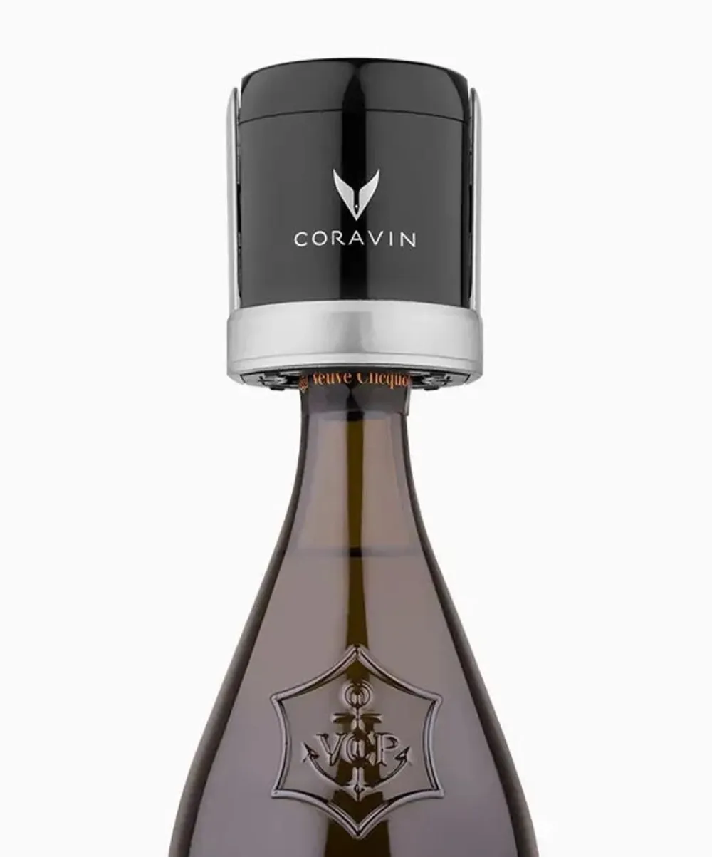Coravin Wijnstop Sparkling Zilver (Set van 2) Clearance