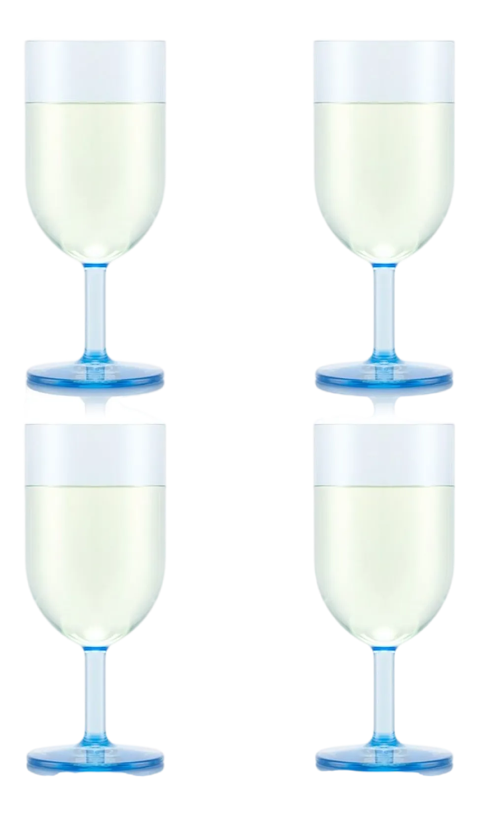 Witte Wijnglas Bodum Oktett Kunststof Blue Moon 230 ml (Set van 4)