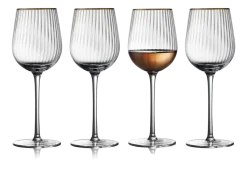 Witte Wijnglas Lyngby Palermo Clear 300 ml (Set van 4)