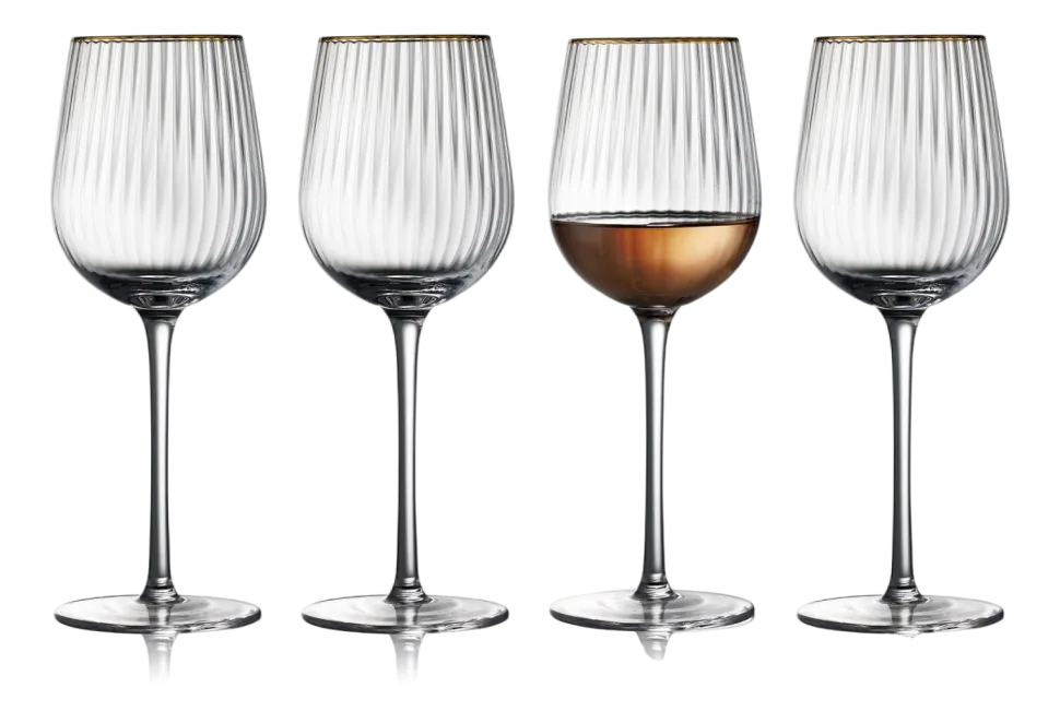 Witte Wijnglas Lyngby Palermo Clear 300 ml (Set van 4)