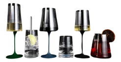 Witte Wijnglas / Tumbler Trebonn SplitGlass Blauw (Set van 2)