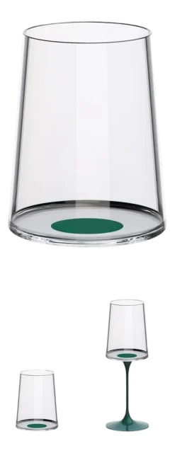 Trebonn SplitGlass Groen (Set van 2) Clearance