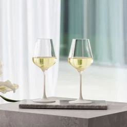 Witte Wijnglas Villeroy & Boch Manufacture Rock (Set van 4)