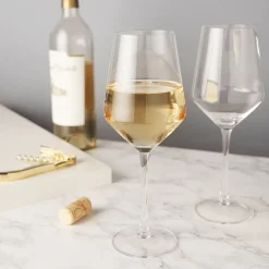 Witte Wijnglas Viski Angled Crystal 384 ml (Set van 2)
