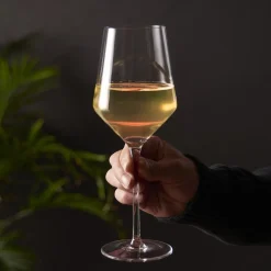 Witte Wijnglas Viski Angled Crystal 384 ml (Set van 2)