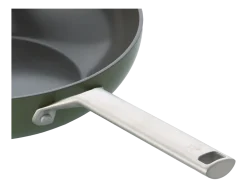 BK Wokpan Sublime Olive Green Met Keramische Antikleeflaag 28 cm Hot