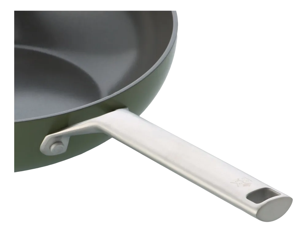 BK Wokpan Sublime Olive Green Met Keramische Antikleeflaag 28 cm Hot