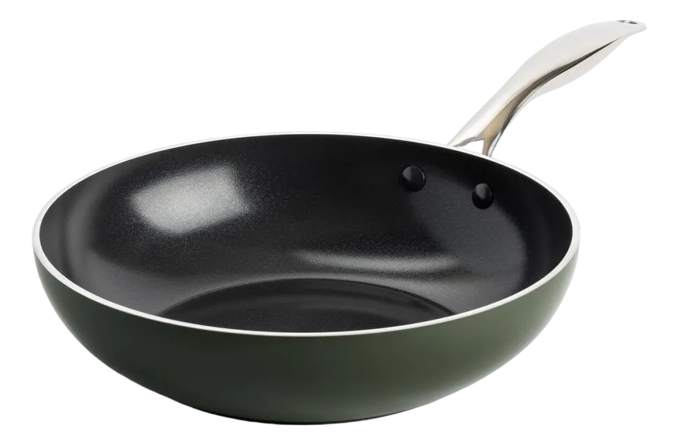 Wokpan Dagelijkse Kost Door Jeroen Meus Met Keramische Antikleeflaag 28 cm