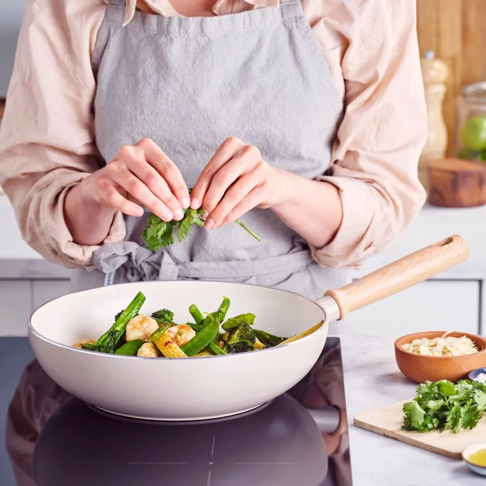 Wokpan Greenchef Nordics Met Keramische Antikleeflaag 28 cm