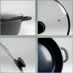 Wokpan Kela Atura Zwart 32 cm
