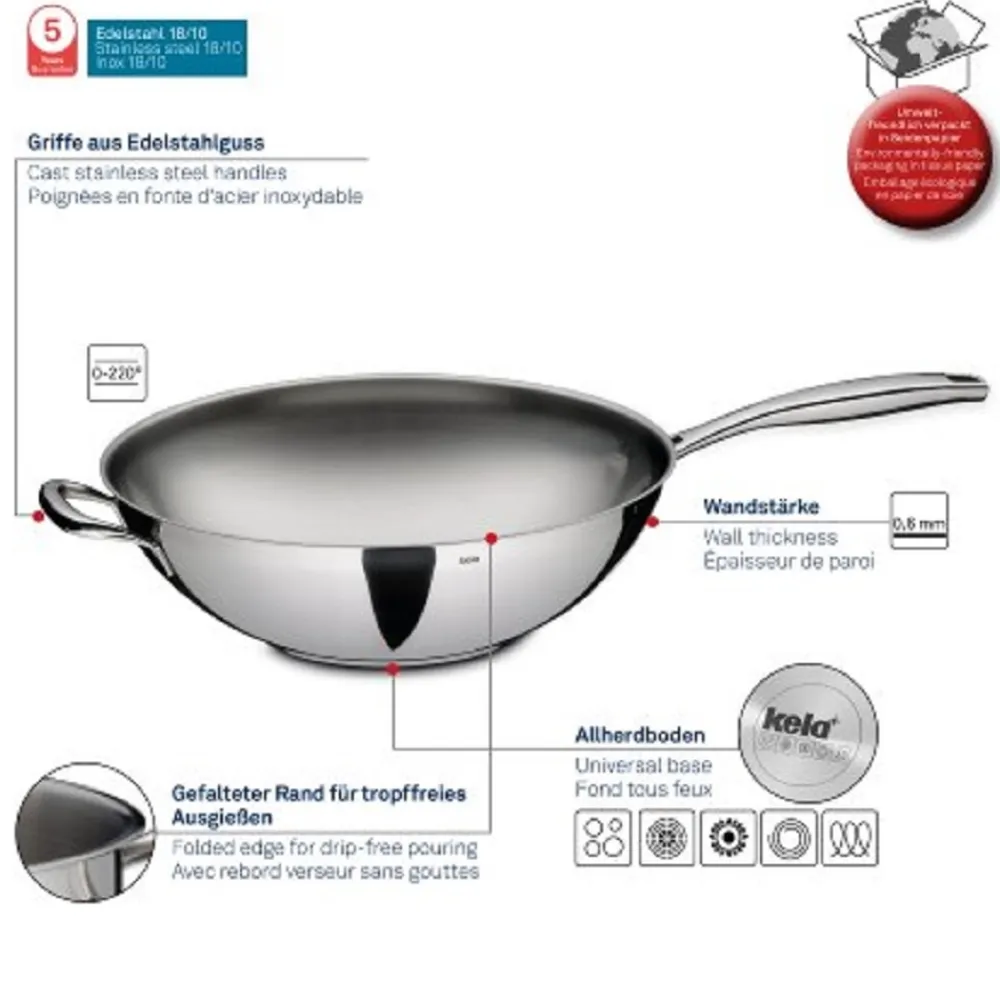 Kela Wokpan Flavoria Zilver 5L Clearance