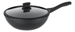 Kela Wokpan Stella Nova Met Deksel Zwart 30 cm Clearance