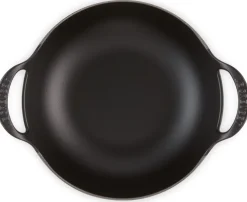 Le Creuset Wokpan Balti Mat Zwart 24 cm Discount